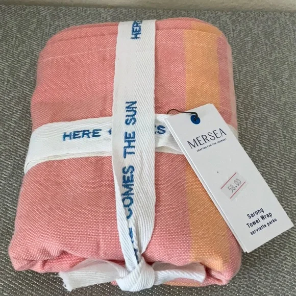 Pink and Orange Sarong Towel - Picture 1 of 5